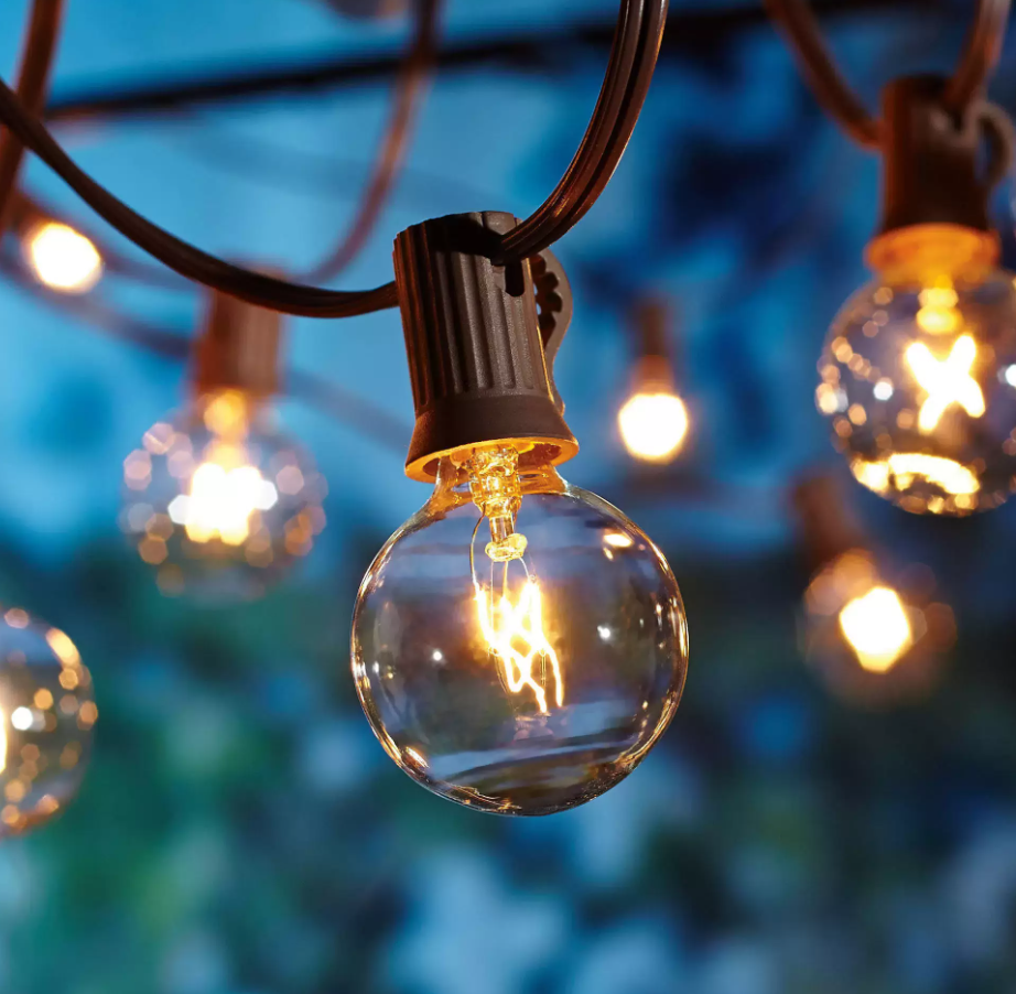 фото Гирлянда уличная на дом от сети винтаж ретро декор 15 метров