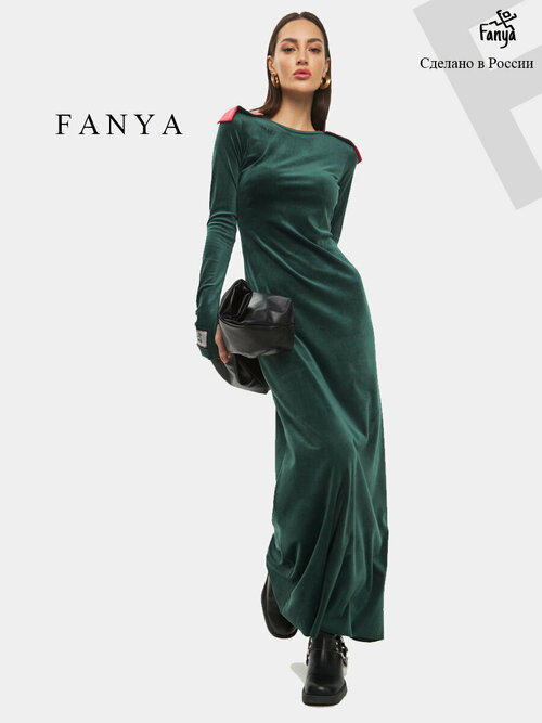 Платье Fanya, размер 48, зеленый
