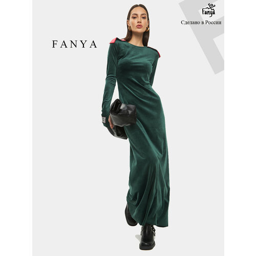 фото Платье fanya, размер 48, зеленый