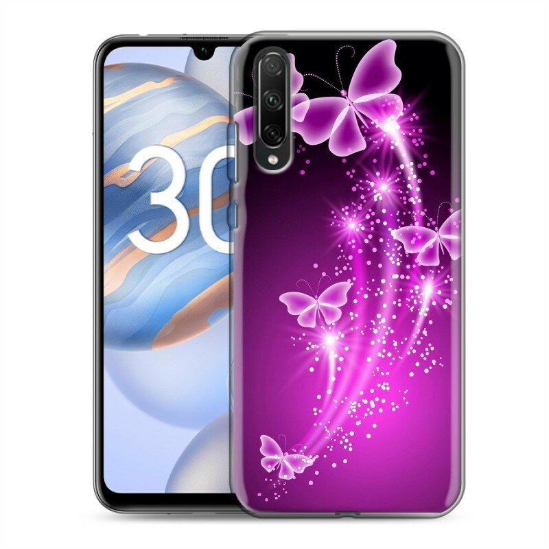 Дизайнерский силиконовый чехол для Huawei Honor 30i Бабочки