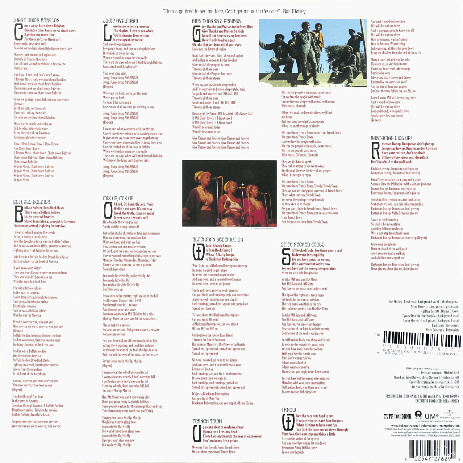 Bob Marley & The Wailers Confrontation Виниловая пластинка Universal Music - фото №4