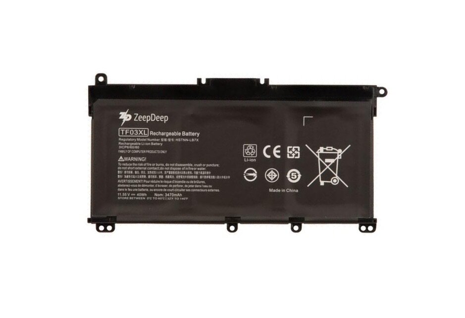 Battery / Аккумулятор для ноутбука HP Pavilion 15-CC, 15-CD (TF03XL) ZeepDeep Energy 40Wh, 3470mAh, 11.55V