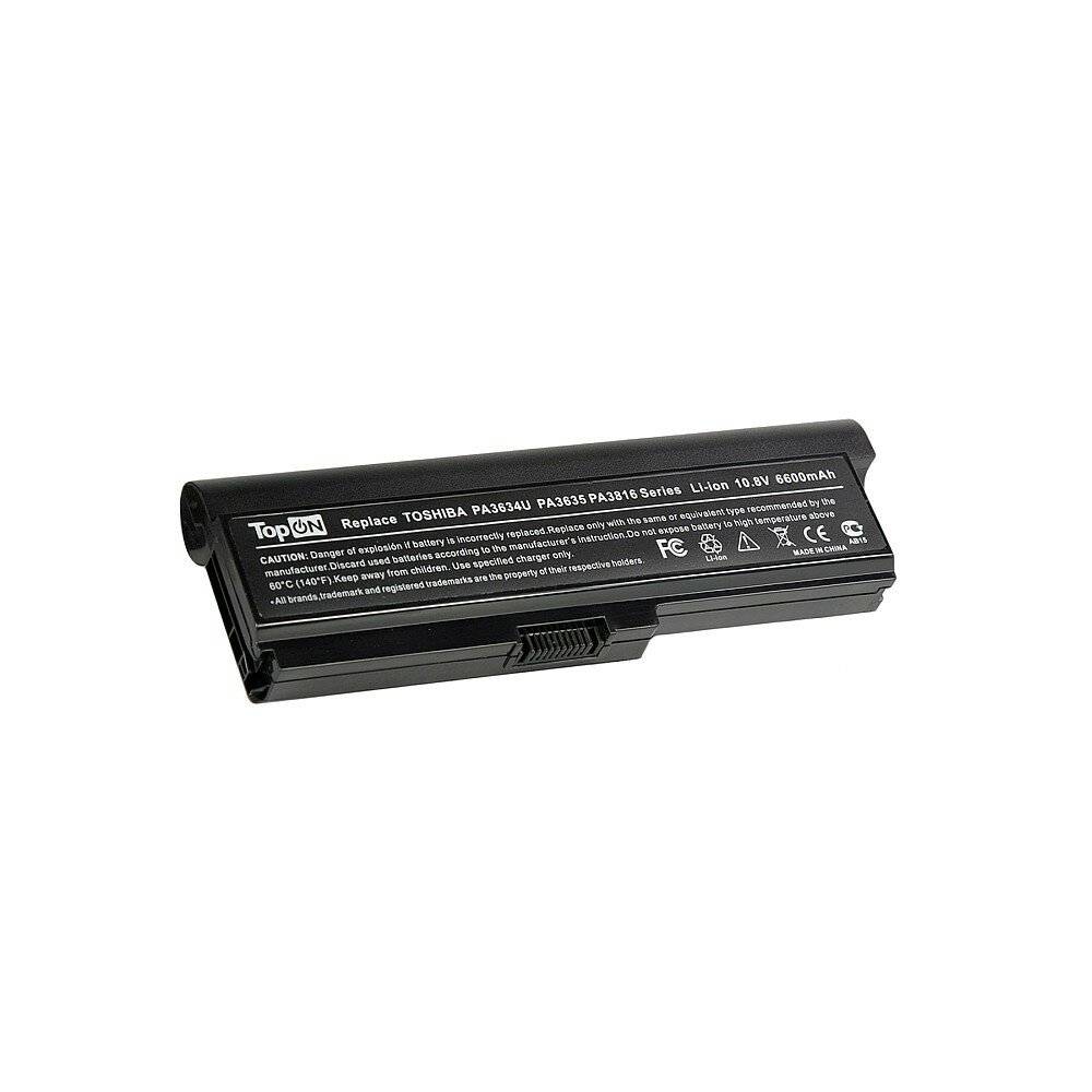 Аккумулятор для ноутбука Toshiba Satellite Pro A660, M300, T110, Equium U400 Series. 10.8V 6600mAh 71Wh, усиленный. PN: PA3634U-1BAS, PA3635U-1BAM.