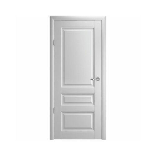 Межкомнатная дверь (дверное полотно) Albero Эрмитаж-2 Винил / Платина / Глухое 60х200