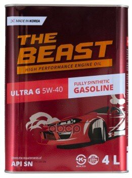 THE BEAST Beast Синт-Ое Мот. масло Ultra G 5W-40 (4Л)