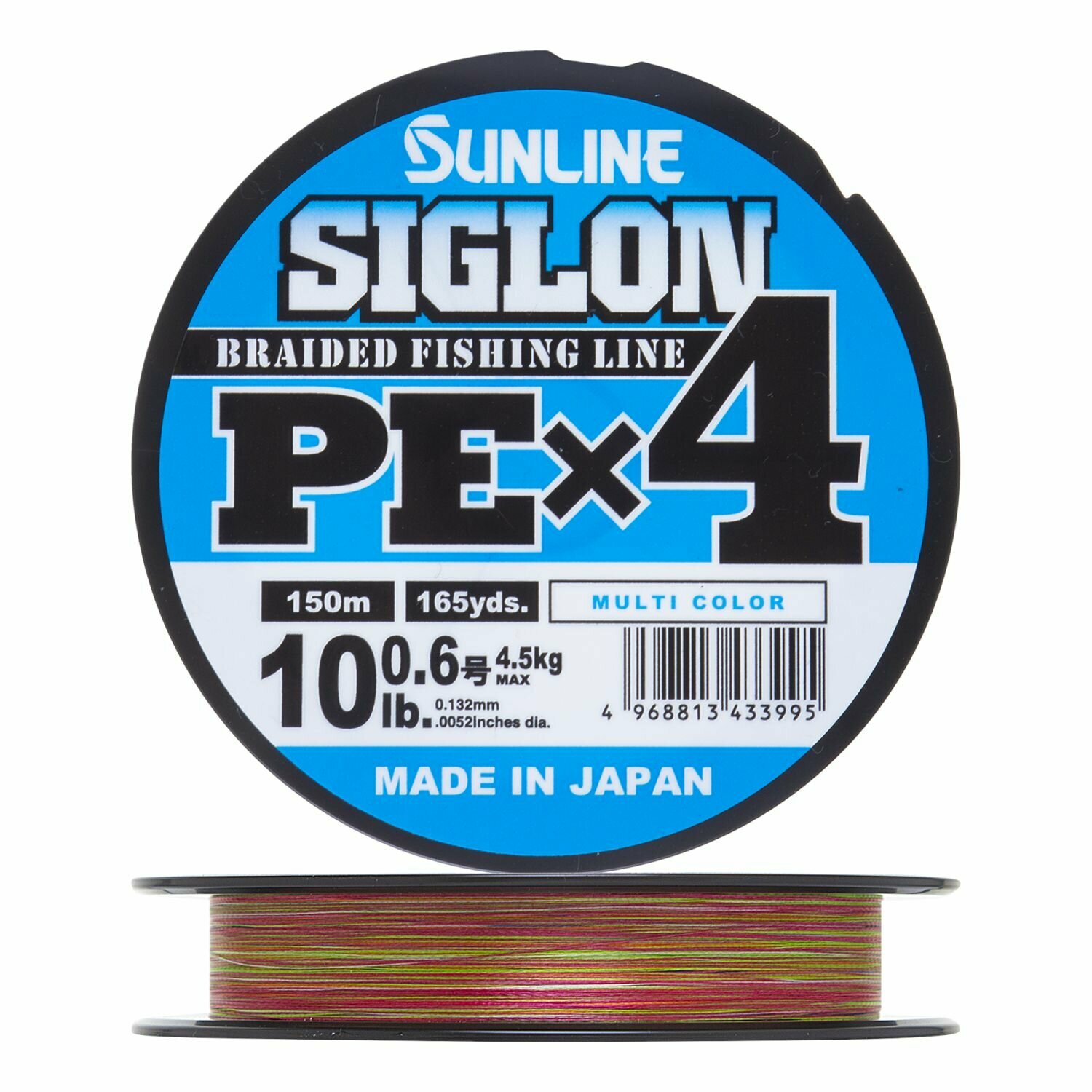Плетеный шнур для рыбалки Sunline Siglon PE X4 #0,6 0,132мм 150м (multicolor)