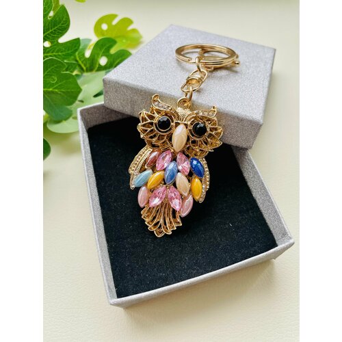 Брелок, голубой, розовый