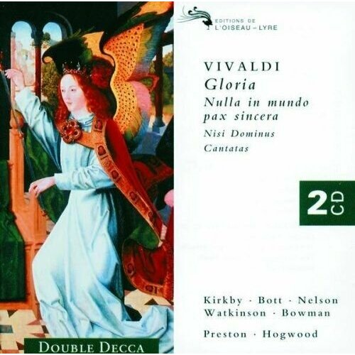 Audio CD Vivaldi: Gloria / Nisi Dominus / 4 Cantatas etc. Choir of Christ Church Cathedral, Oxford, The Academy of Ancient Music, Simon Preston, Christopher Hogwood (2 CD) vivaldi judith nelson emma kirkby carolyn watkinson james bowman choir of christ church cathedral oxford the academy of ancient music simon preston christopher hogwood gloria stabat mater 1 cd