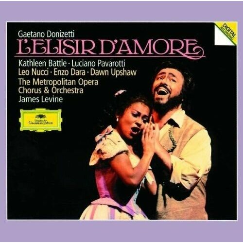 Audio CD Donizetti: L'Elisir d'amore. Battle Pavarotti. Metropolitan Opera, James Levine (2 CD) audio cd donizetti la favorita fiorenza cossotto luciano pavarotti gabriel bacquier 3 cd