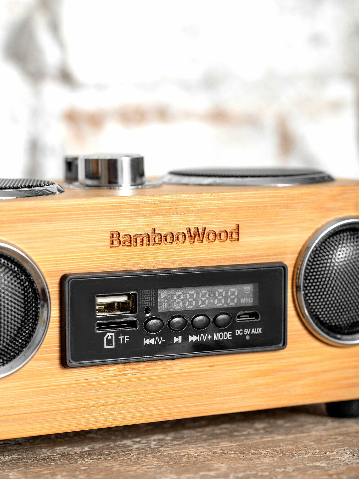 Bluetooth радиоприемник на аккумуляторе Bamboowood