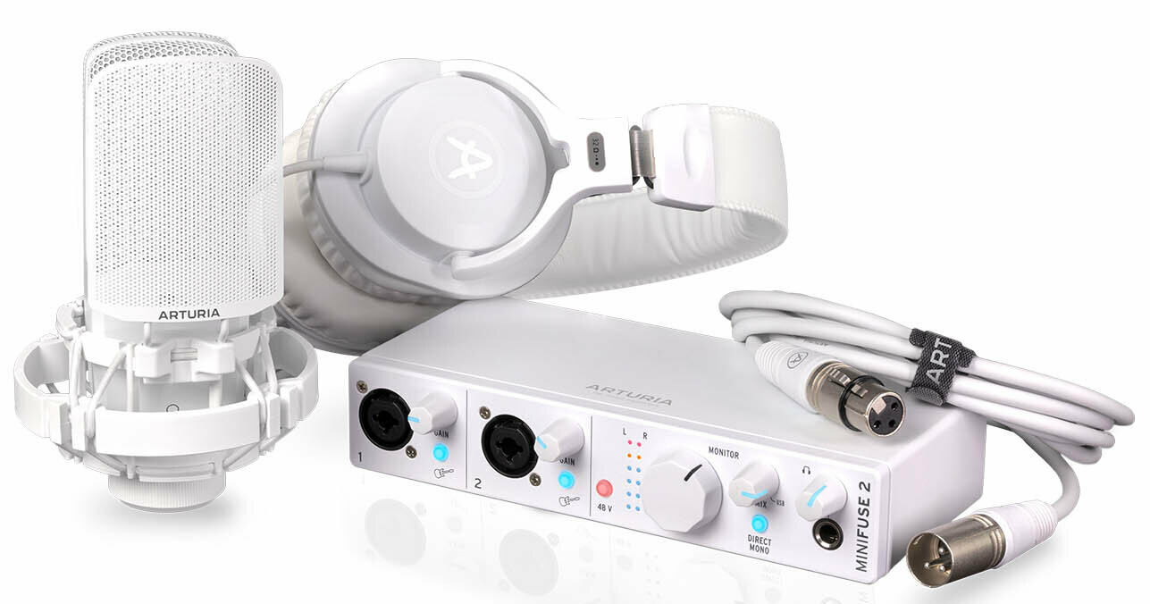 Аудиоинтерфейсы для домашней студии Arturia MiniFuse Recording Pack White — фото 6