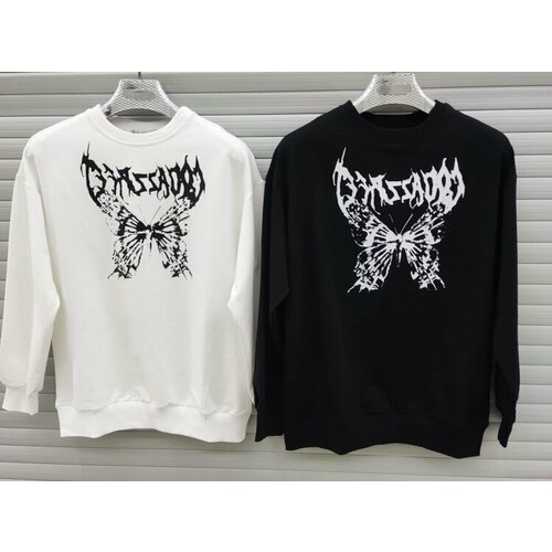 Худи, размер оверсайз, белый