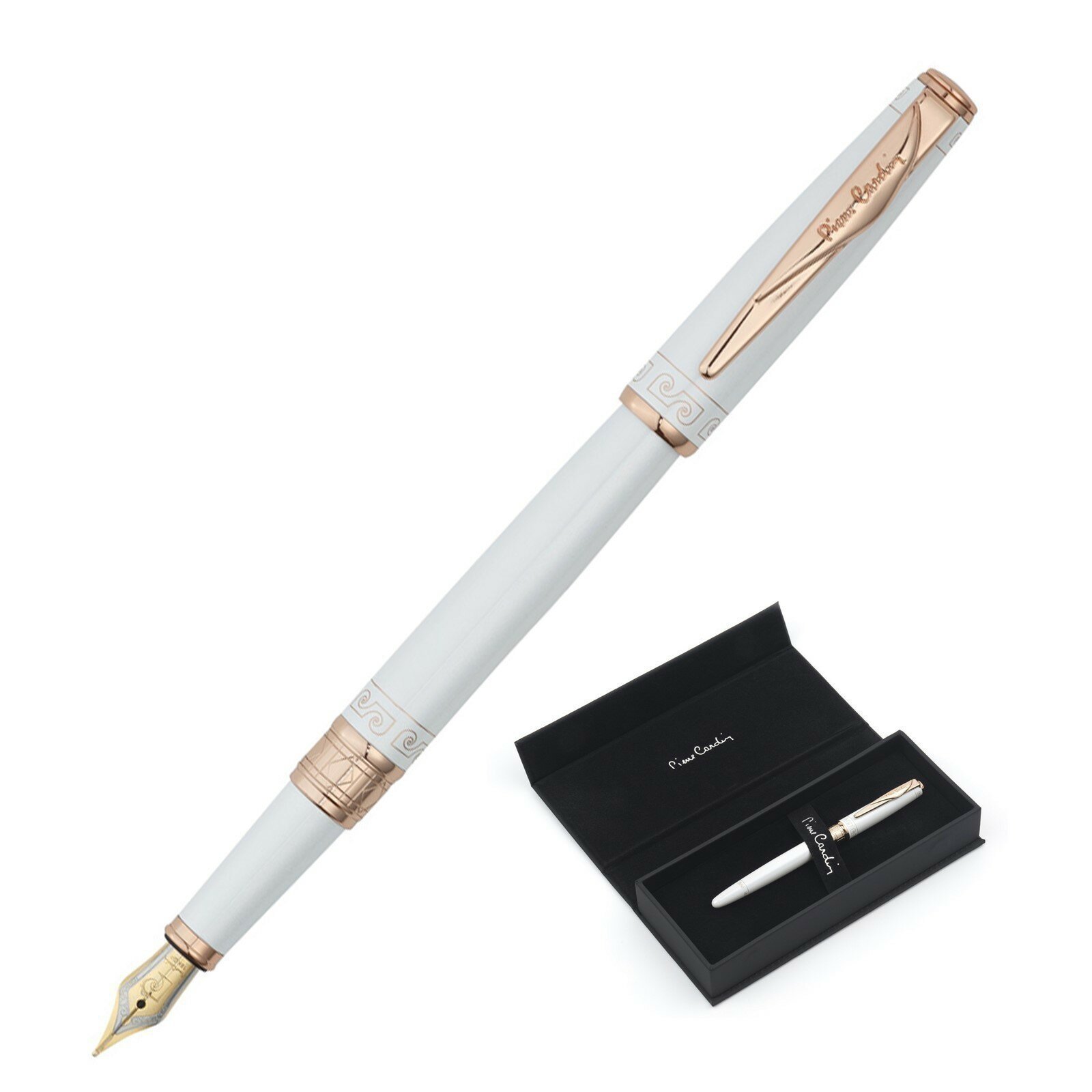 Ручка перьевая Pierre Cardin SECRET Business, цвет - белый. Упаковка B