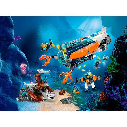 Конструктор LEGO City 60379 Конструктор Глубоководная исследовательская подводная лодка конструктор lego city 60264 океан исследовательская подводная лодка 286 дет