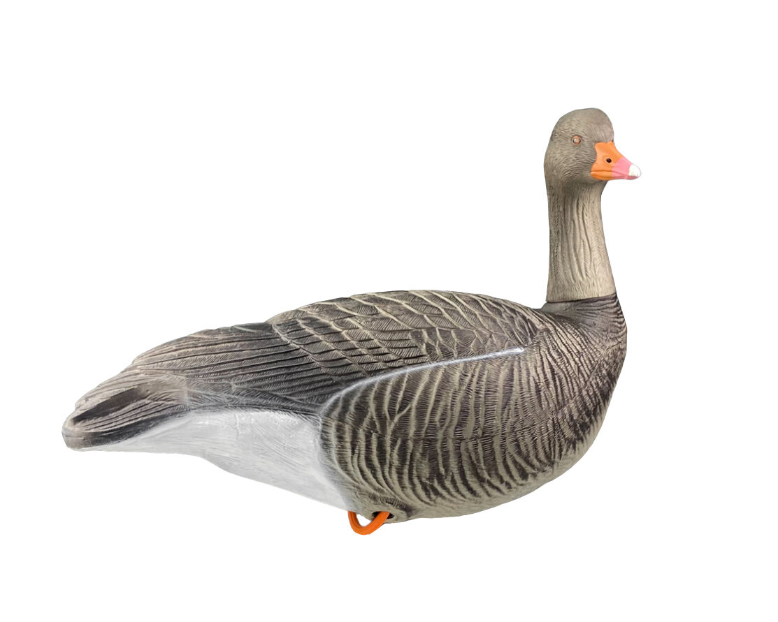 Подсадной гусь Taigan Goose сторожевой с выдвижной головой на стальном основании