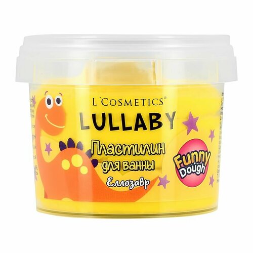 Пластилин для ванны LCOSMETICS LULLABY для детей 3+ (желтый) 120 мл