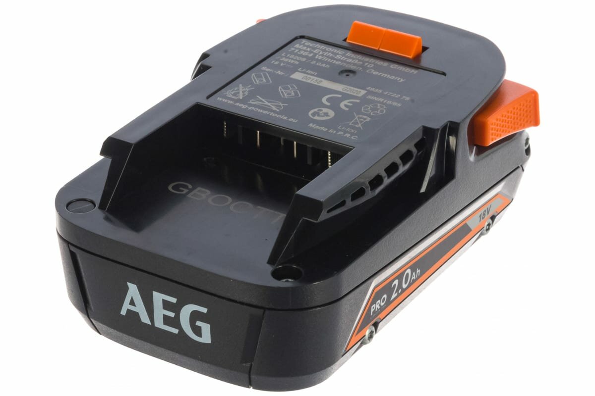 Аккумулятор L1820S 18 В 2 Aч Liion AEG 4935472275