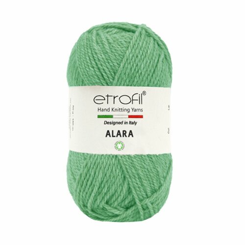 5 мотков Пряжа Etrofil Alara, 50% Шерсть мериноса, 50% Переработанный акрил 50 гр. - 100 м. цвет 70043