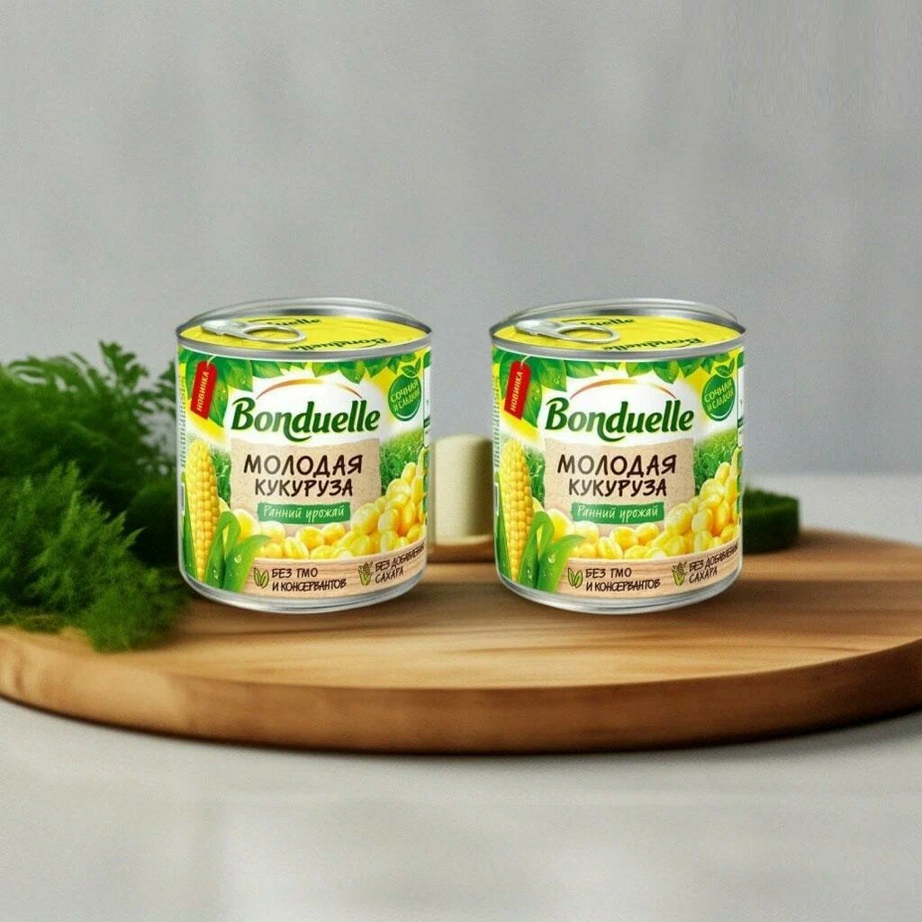 Bonduelle Овощные консервы Кукуруза молодая, 170 г, 2 шт