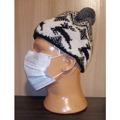 фото Шапка бини akaz, размер 42-58, черный