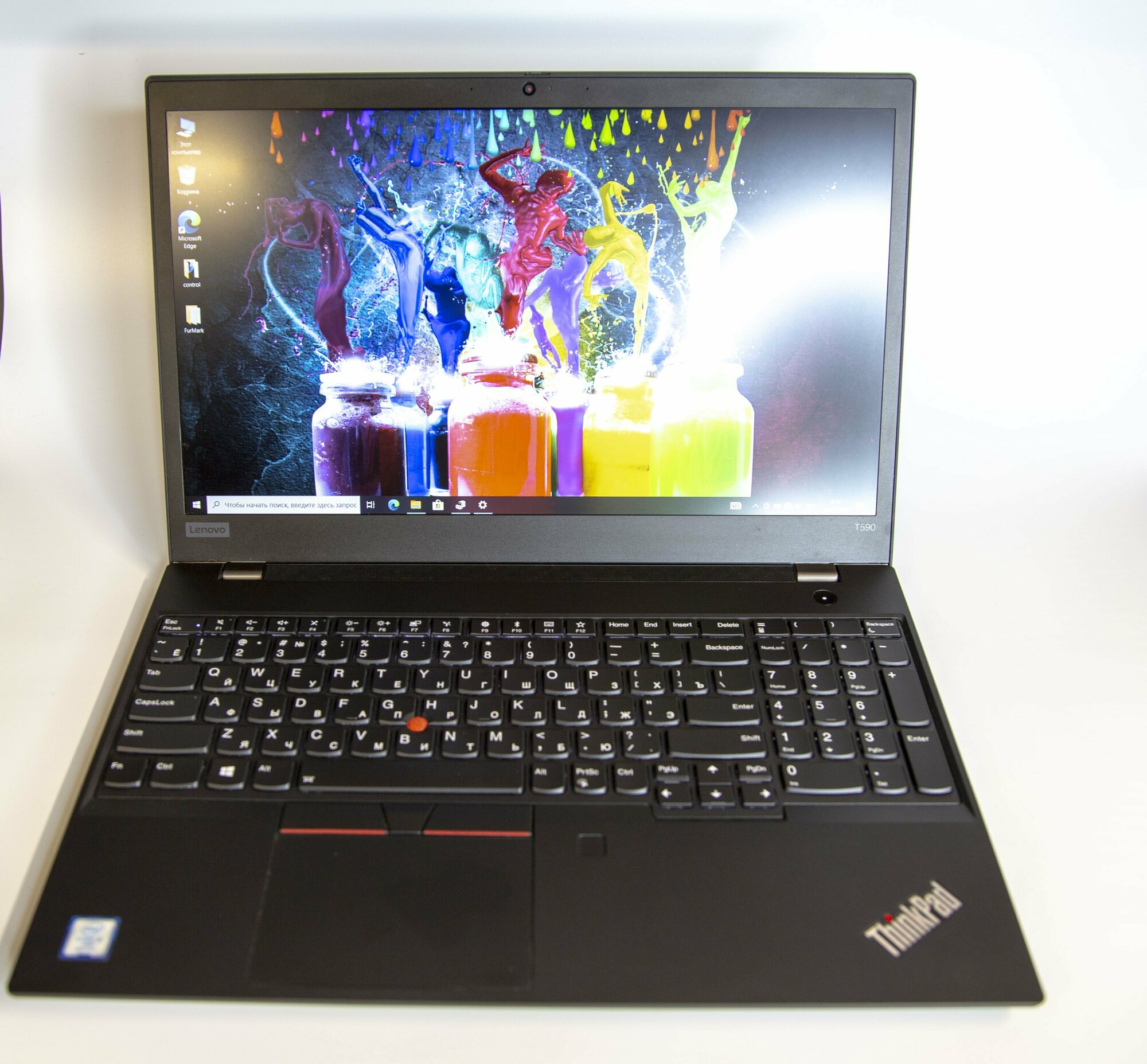 Ноутбук Lenovo ThinkPad T590, 15.6", IPS, Intel Core i5 8365U 1.6ГГц, 4-ядерный, 24ГБ DDR4, 512ГБ SSD, Nvidia GeForce MX250 , Windows 10 Professional