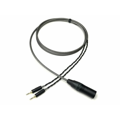 Кабель балансный авторский 2м для HiFiMan Sennheiser AudioQuest OPPO с Jack 2.5mm XLR амбушюры для hifiman sundara he400i he500 he5 he300 натуральная кожа