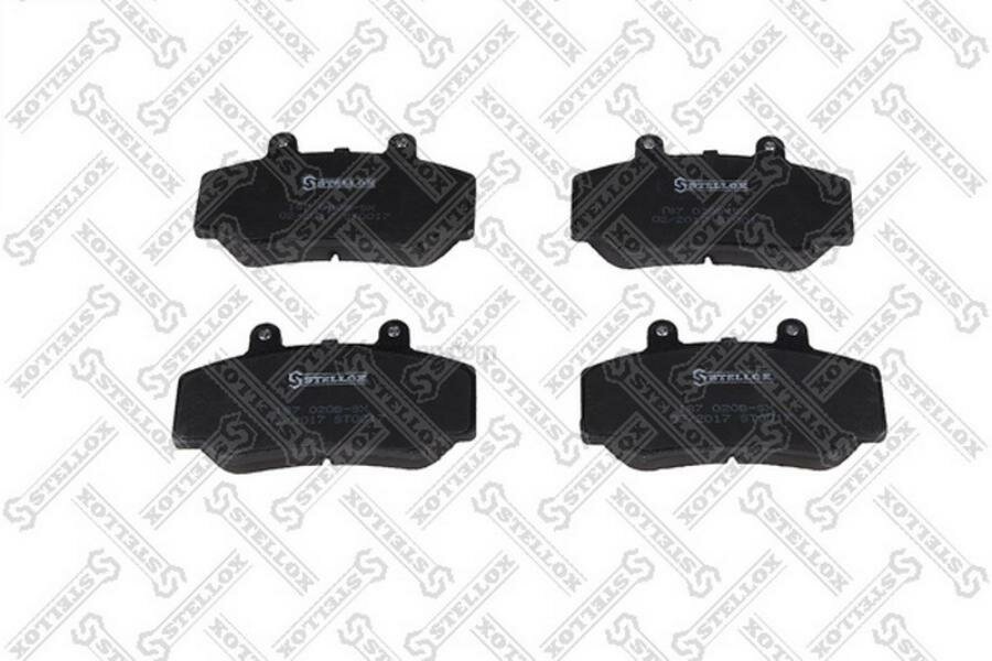 STELLOX 187020BSX колодки дисковые п! с антискр. пл.\ Volvo 740/760/780 84-90/940 90-95 диск 15' без ABS