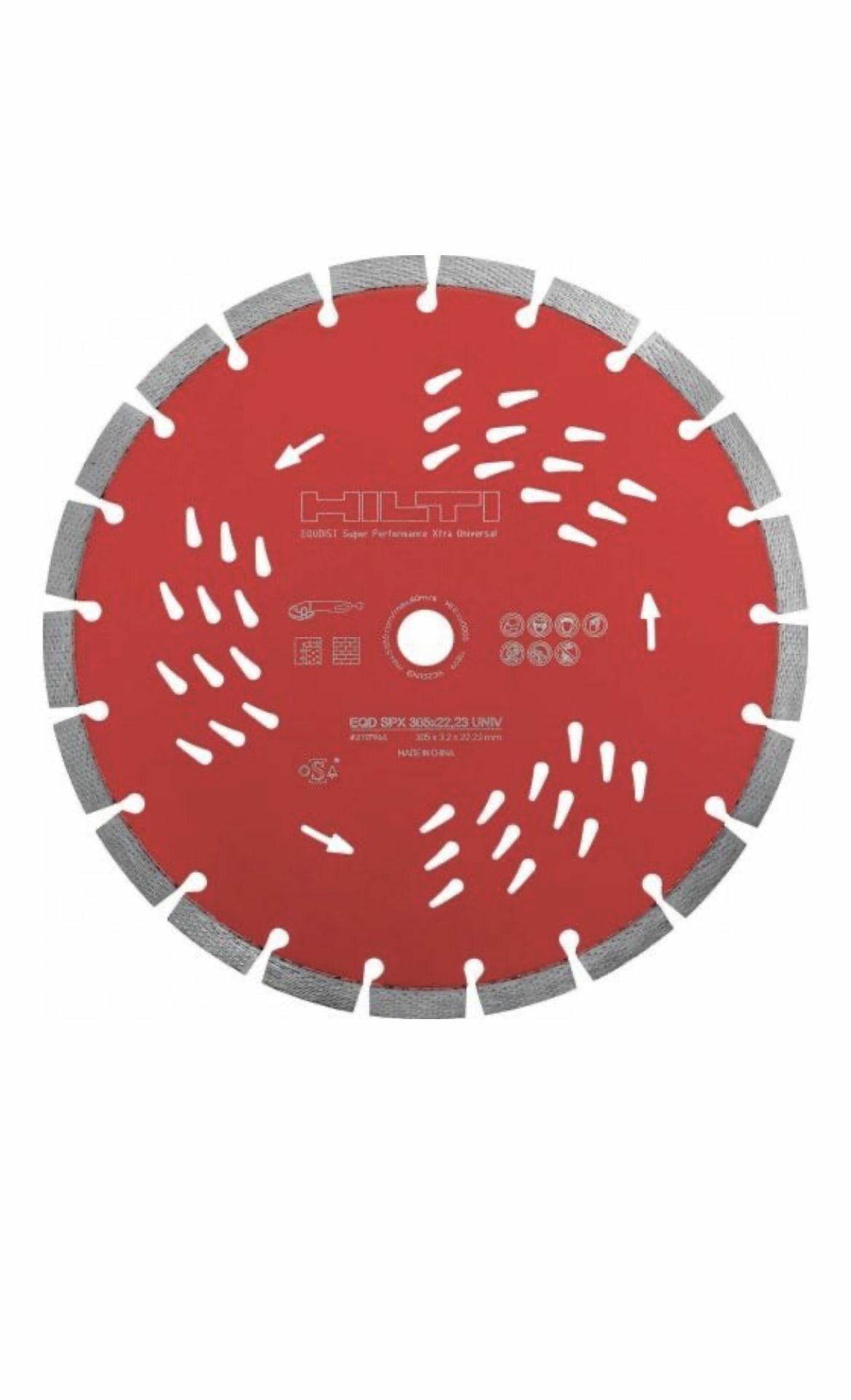 Диск алмазный отрезной по кирпичу EQD SPX 305х22 мм Hilti 2117992