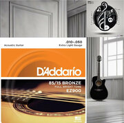 Струны D'ADDARIO EZ900 для акустической гитары