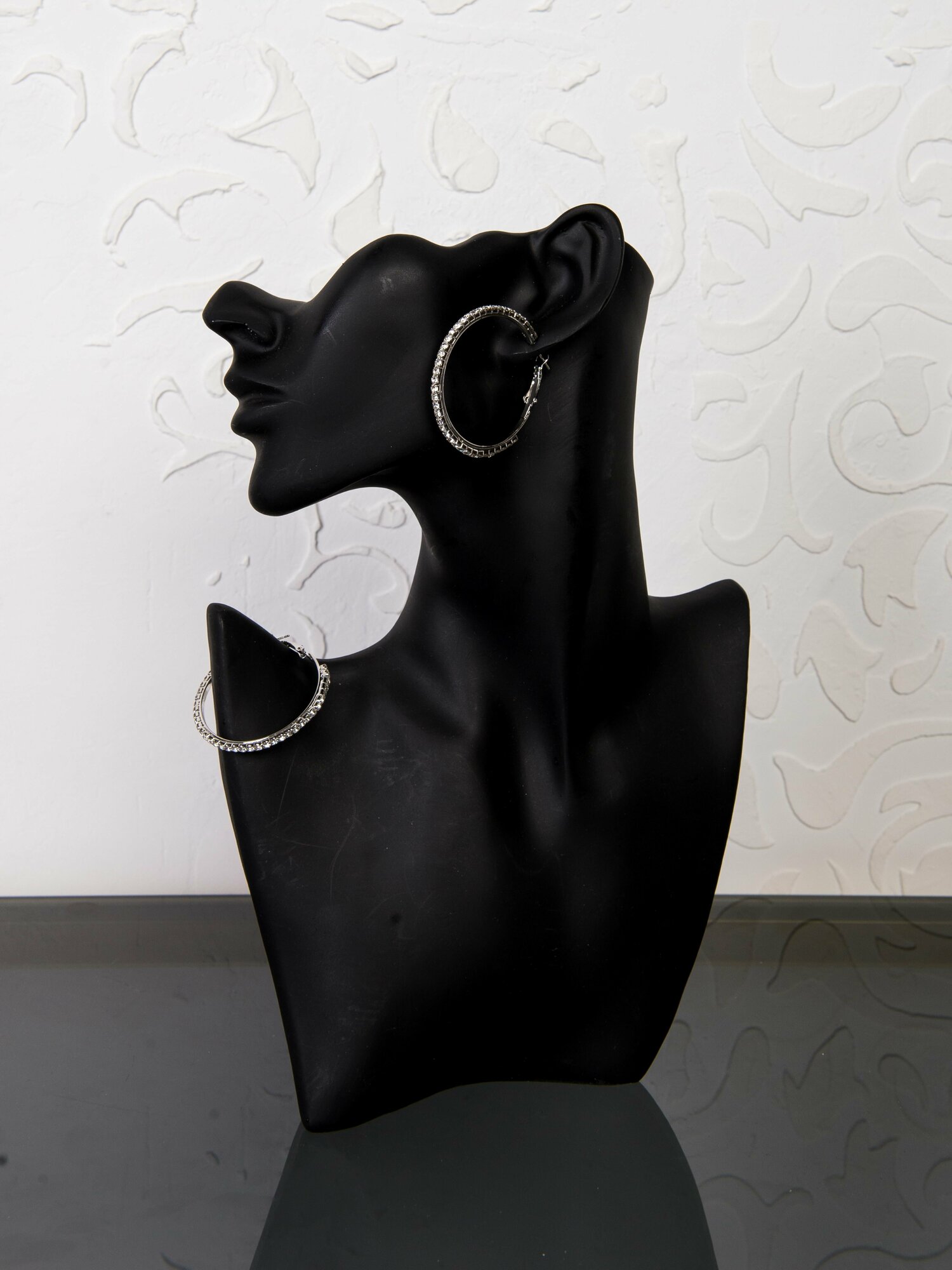 Комплект серег Azimut C.O. Jewelry AND Accessories, циркон, серебристый — фото 1