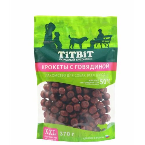 Titbit Лакомство для собак Крокеты с говядиной XXL, 370 г, 3 уп