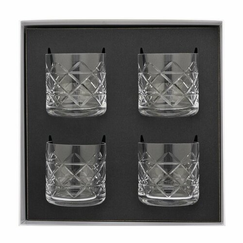 Набор из четерых бокалов для виски 370 мл / Degrenne Newport Lounge Whisky Glasses Set