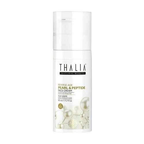 Антивозрастной крем для лица с жемчужной пудрой / Thalia Natural Beauty Reverse Age Pearl & Peptide Face Cream