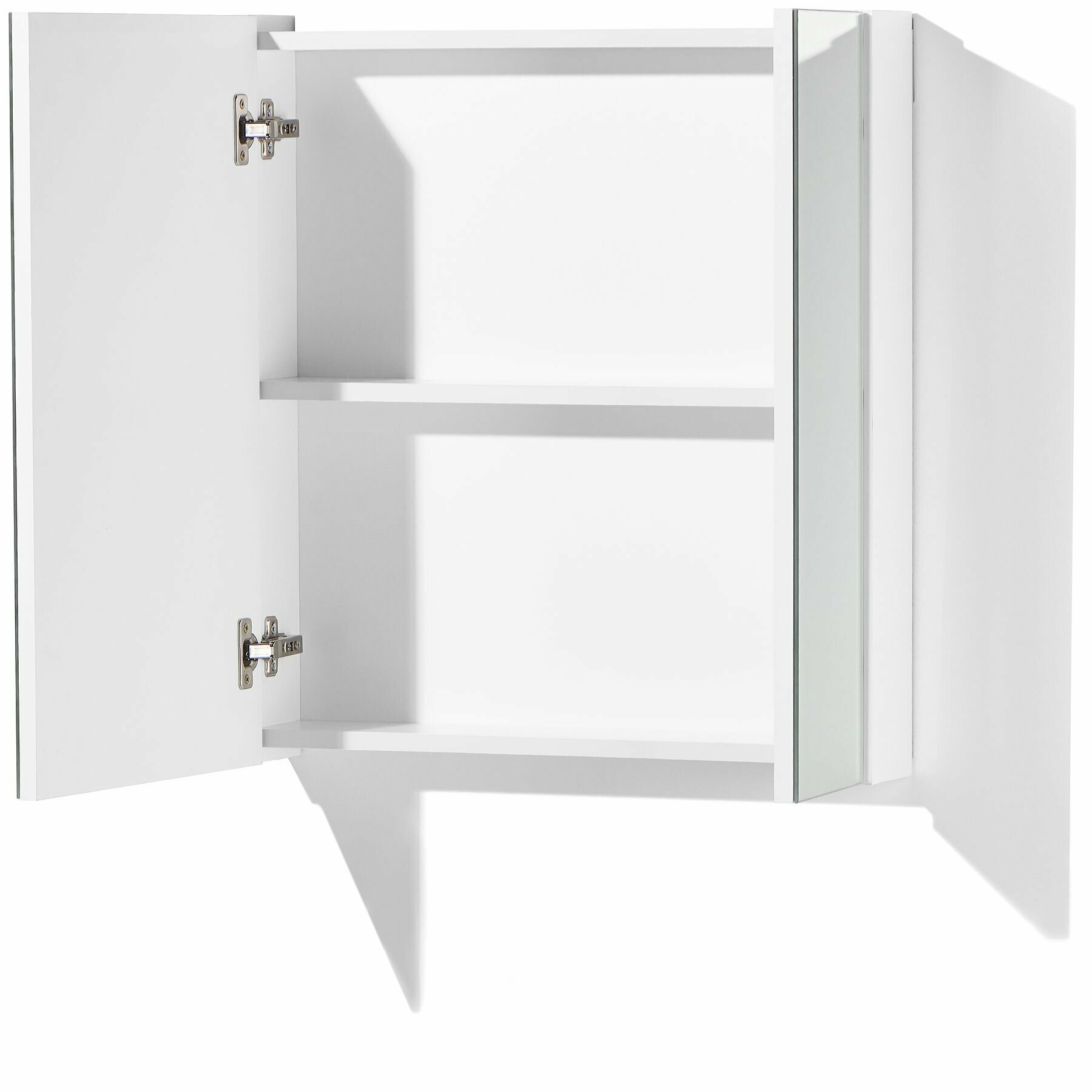 Зеркальный шкаф «Акваль Карина» 60 см. Белая