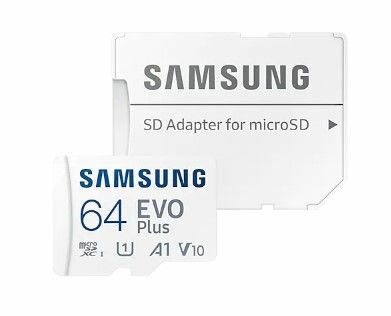 64Gb microSDXC карта памяти Samsung Evo Plus UHS-I U3 MB-MC64KA
