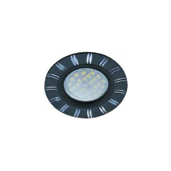 Встраиваемый светильник Ecola DL3184 MR16 GU5.3 св-к литой Черный/Алюм FB1610EFF (5 шт.)