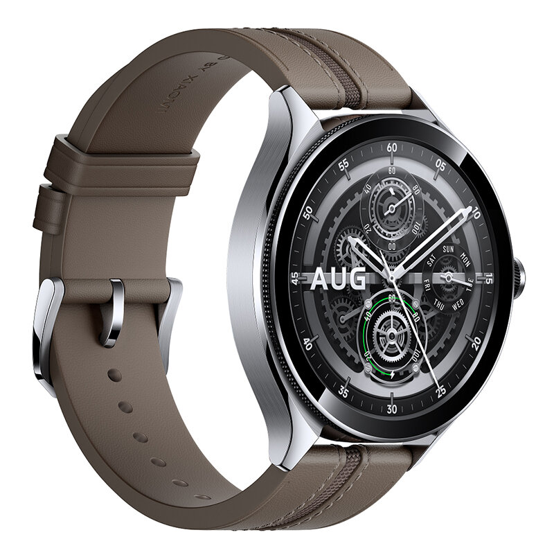 Умные часы Xiaomi Watch 2 Pro Silver Case with Brown Leather Strap M2234W1 / BHR7216GL