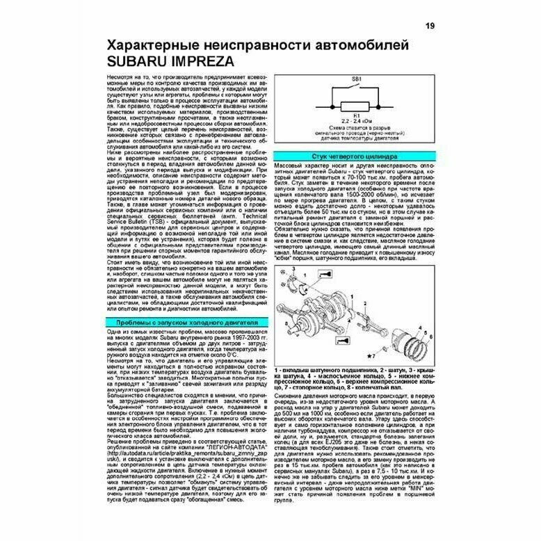 Subaru Impreza. Модели 2WD&4WD 2000-2007 гг. выпуска с двигателями 1,5 л. 1,6 л. 2,0 л. 2,5 л. 2,0 л. TURBO и 2,5 л. TURBO. Включая рестайлинг 2002 и 2005. Руководство по ремонту и техническому обслуж - фото №8