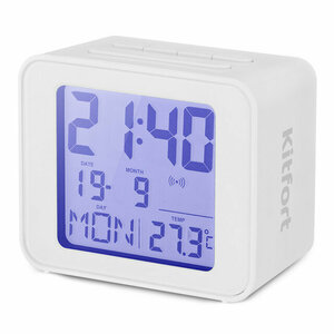 Часы с термометром kitfort кт-3303-2 белый
