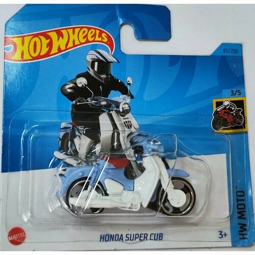 Машинка Mattel Hot Wheels Honda Super Cub, арт. HKH74 (5785) (087 из 250)