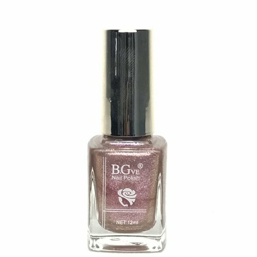 Лак для ногтей B.Garden Nail Polish, цвет № 02, с блестками, 12 мл, 1 шт