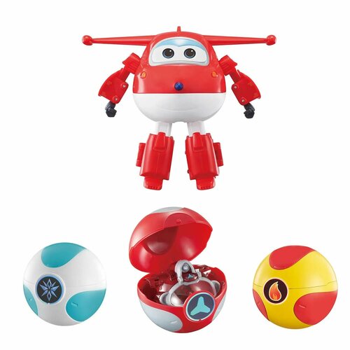 Набор Super Wings Трансформер Джетт и 3шара EU760201