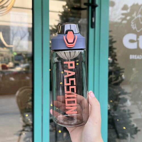 фото Бутылка для воды, спортивная бутылка, 600 мл, серая не определен