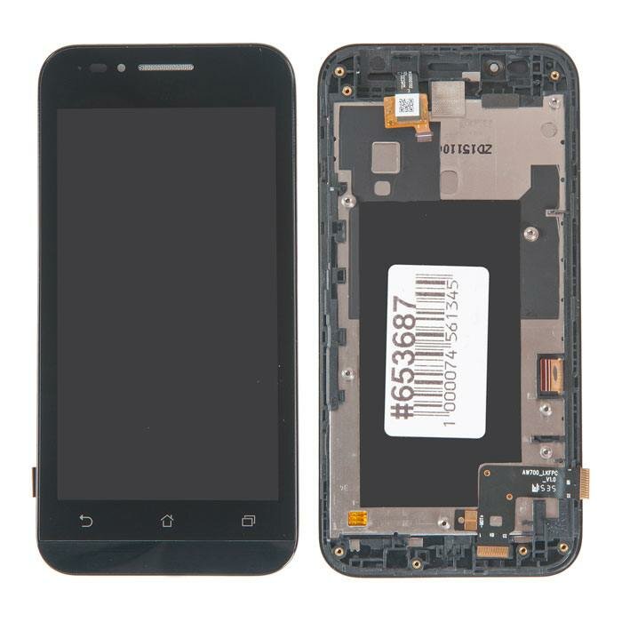 Дисплей в сборе с тачскрином и передней панелью для Asus ZenFone Go ZC451TG (4.5) оригинал