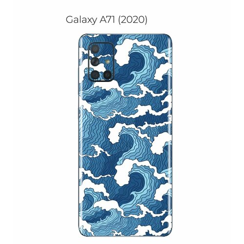 Гидрогелевая пленка на Samsung Galaxy A71 на заднюю панель защитная пленка для гелакси А71 гидрогелевая пленка на samsung galaxy a71 полиуретановая защитная противоударная бронеплёнка матовая 2шт