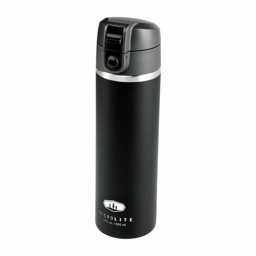 Походная посуда GSI Outdoors Isolierflasche Microlite 500 Flip-Back schwarz