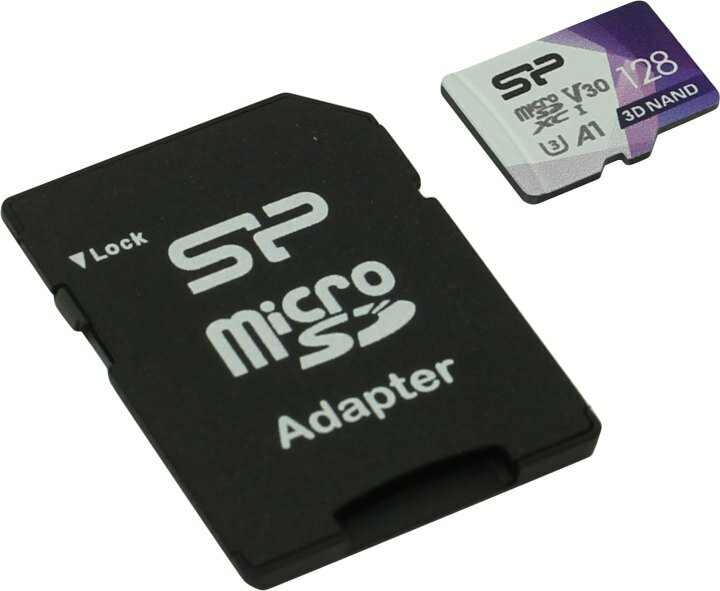 Флеш карта microSD 128GB Silicon Power Superior Pro A1 microSDXC Class 10 UHS-I U3 Colorful 100/80 Mb/s (SD адаптер) - фото №6