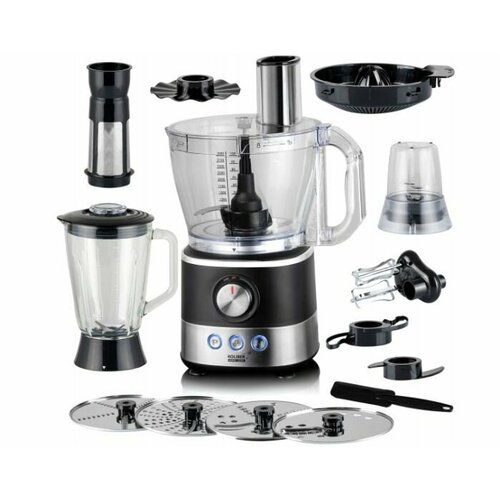 Кухонный комбайн Koliber Multimax X-1800-W 1800 Вт серебристыйчерный 2850900₽