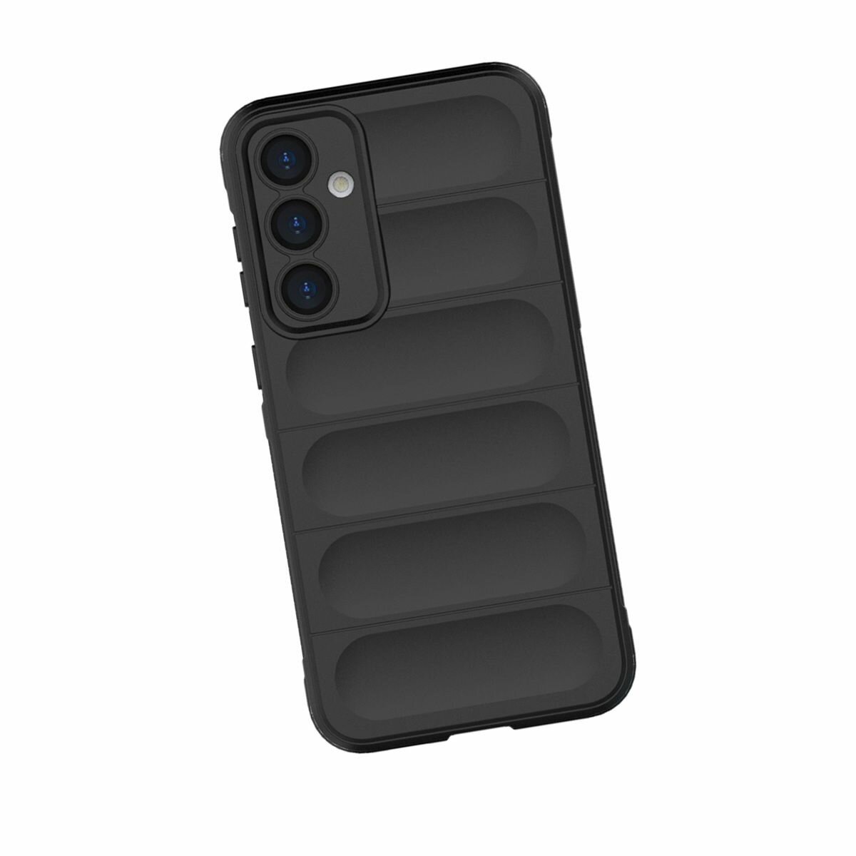 Противоударный чехол Flexible Case для Samsung Galaxy S23 FE (черный) — фото 1