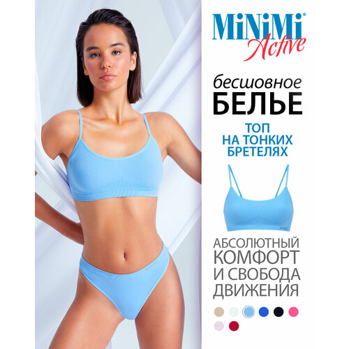 фото Бюстгальтер minimi, размер 48/50 (l/xl), голубой